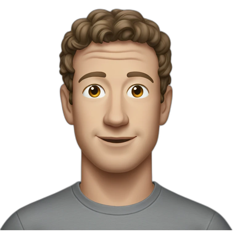 Mark zuck in grey tee emoji