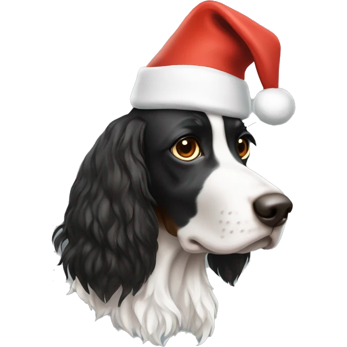 Tri color springer santa hat emoji