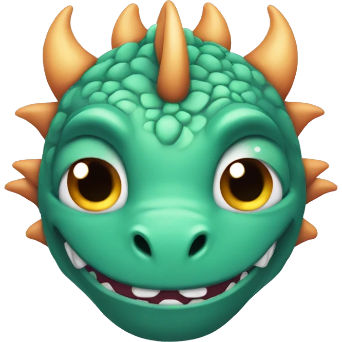 Dragon blushing emoji