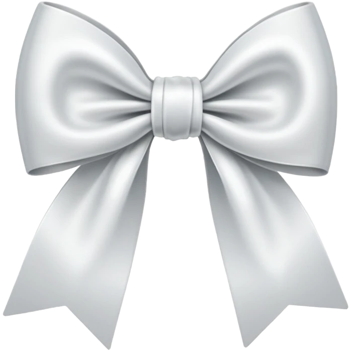 White bow emoji