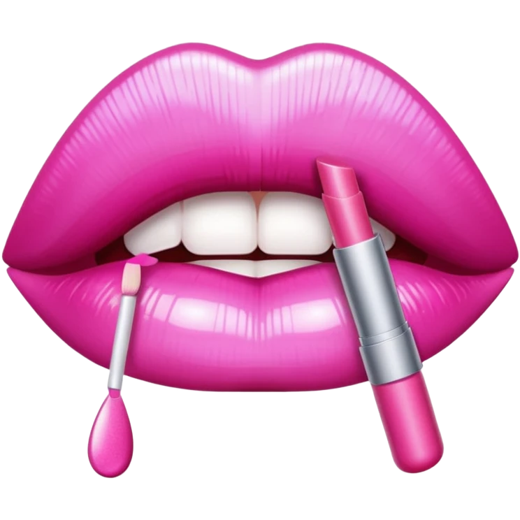 maquillaje glos emoji