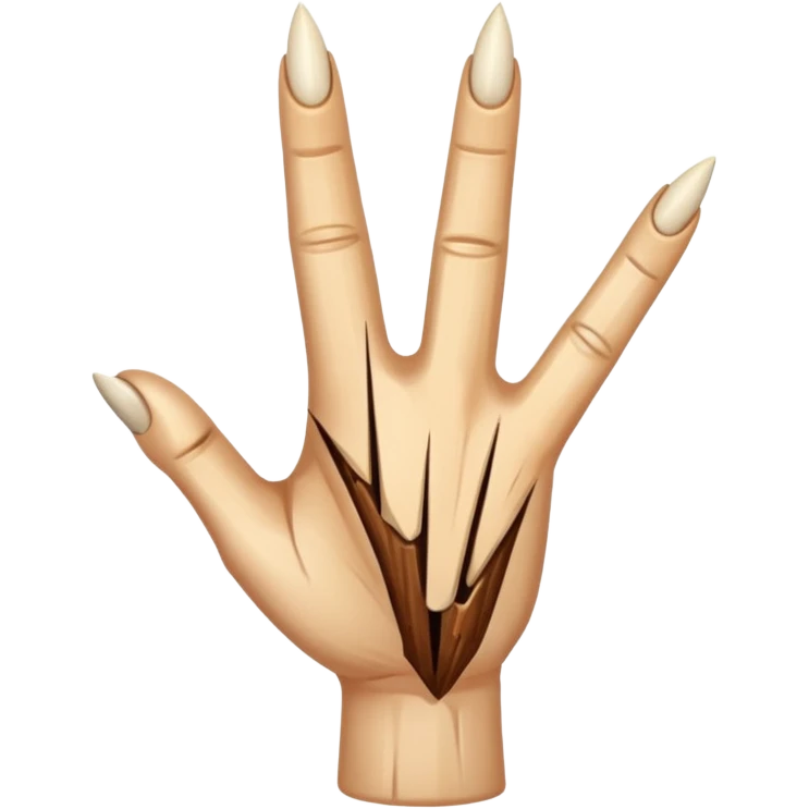 a splinter in finger emoji