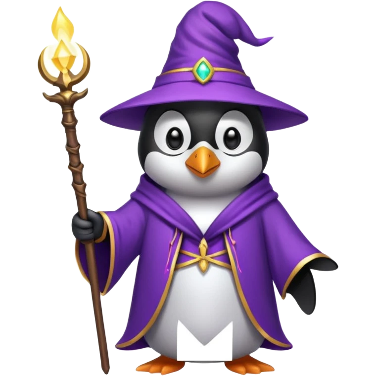 Penguin Wizard emoji