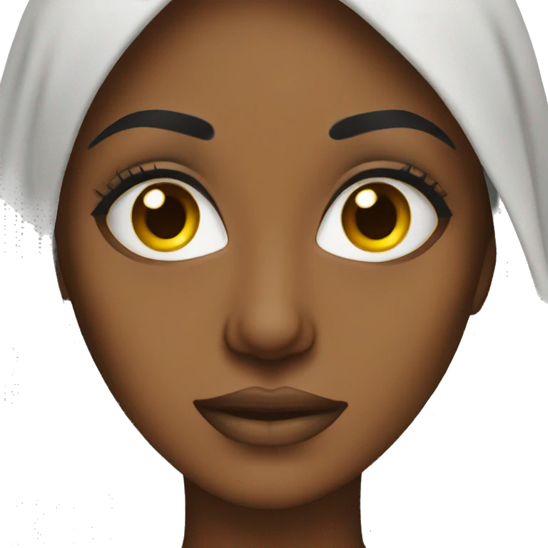Somali woman long eyelashes emoji