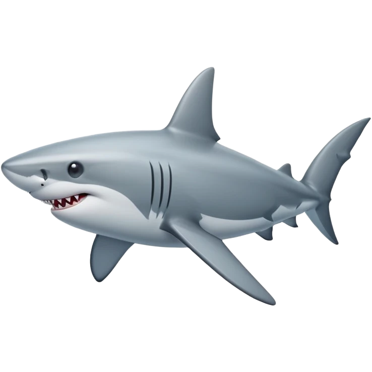 Dashing shark emoji