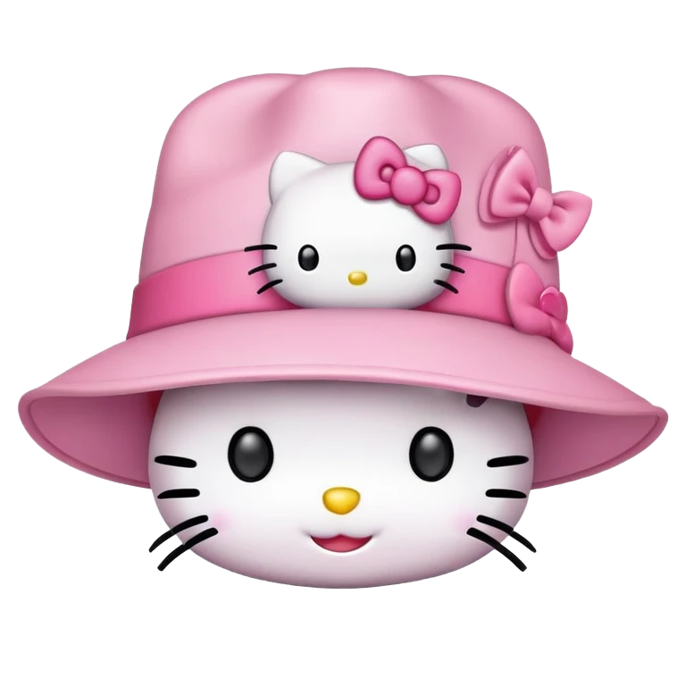 hello kitty mit ein hut emoji