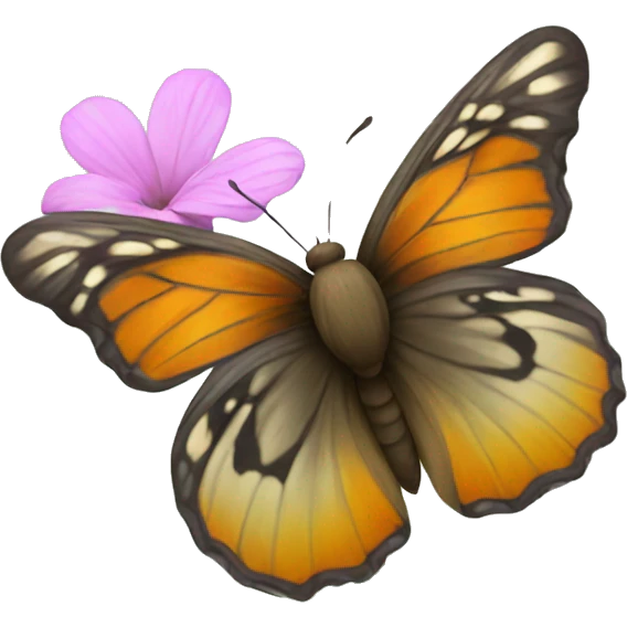 butterfly on flower emoji