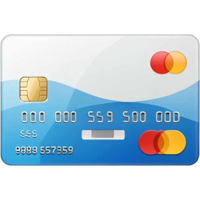 Cartão de crédito branco emoji