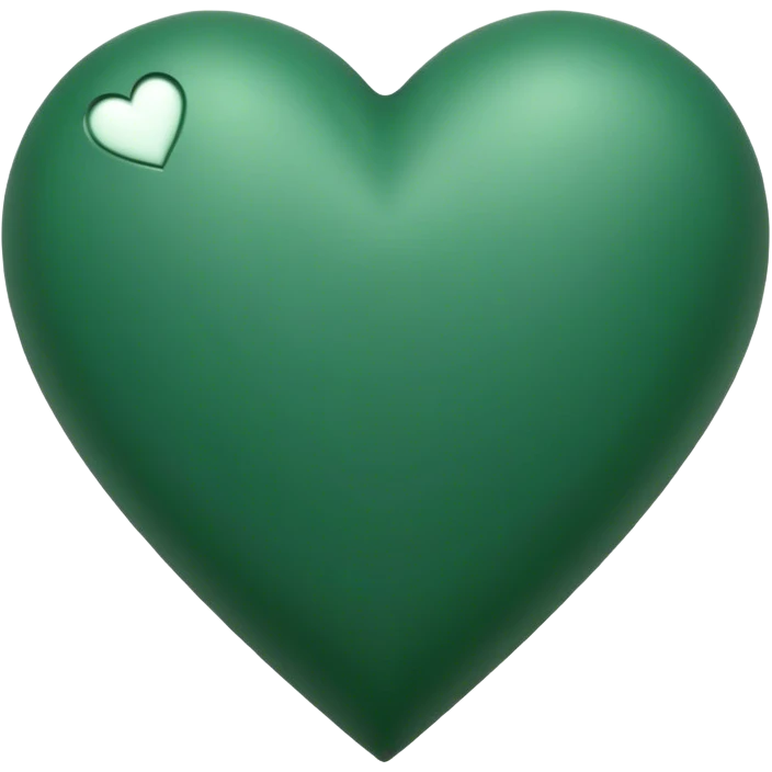 Forest green heart emoji