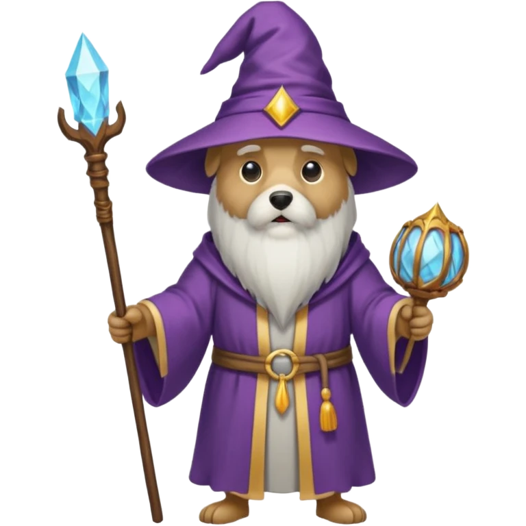 Dog wizard emoji