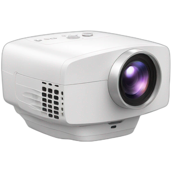SMART Movie Projector small White Round on Table emoji