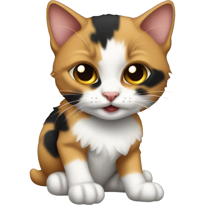 calico kitten thug emoji
