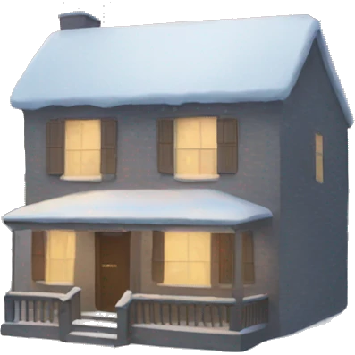 Snowy street emoji