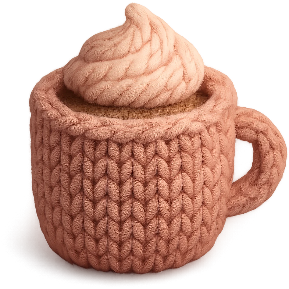 a pink mocha, cute and inviting emoji