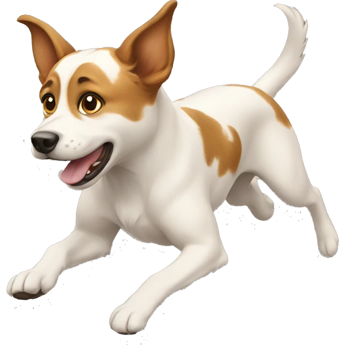 dog full body flying emoji
