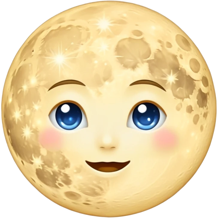 Moon galaxy at the pretty night emoji