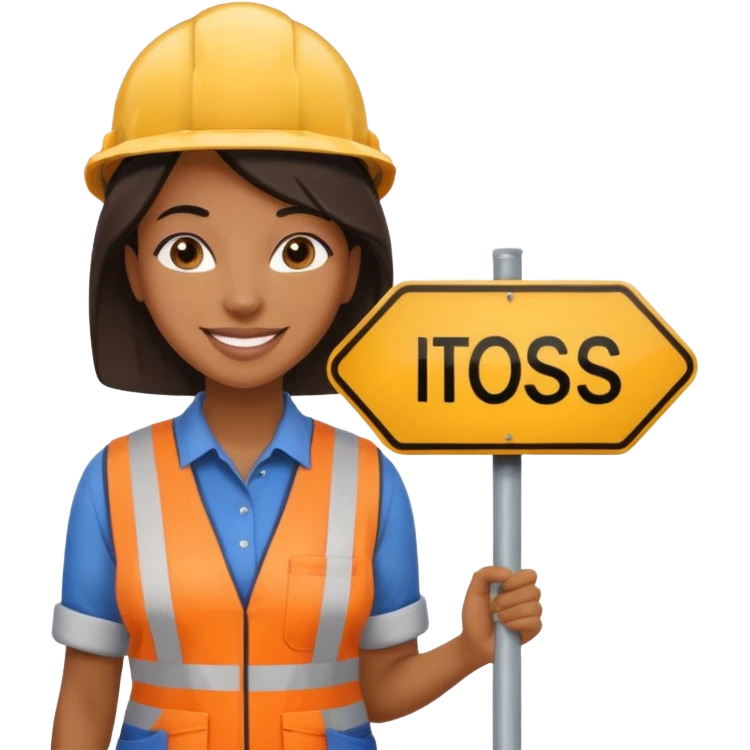 Street Sign Maker black woman emoji