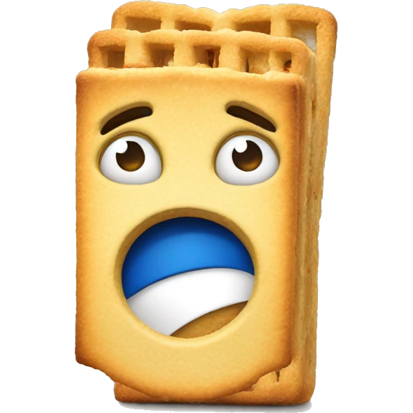 Un emoji en train de cracker avec un œil ouvert et l’autre fermé  emoji