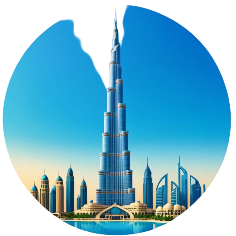 Burj khalifa sticker version emoji