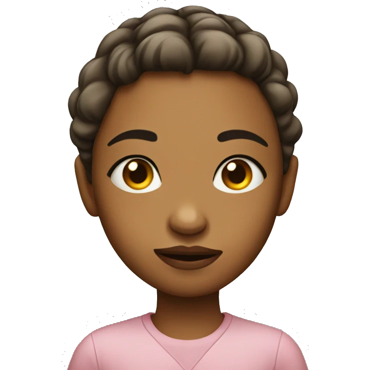 Girl giving side eye emoji