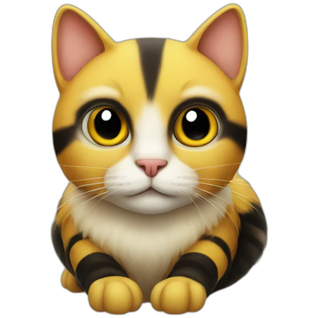 Cat bee emoji