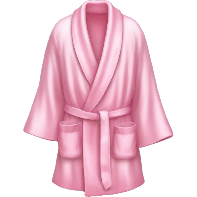 Light pink silk slippers and robe emoji