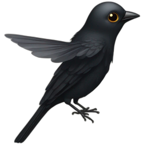 Black bird FLY emoji