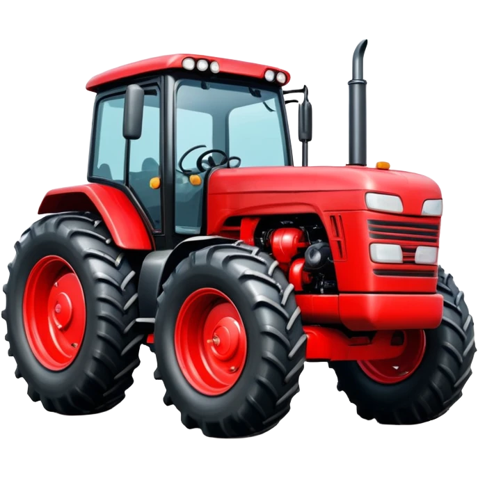 Red powerful Tractor emoji