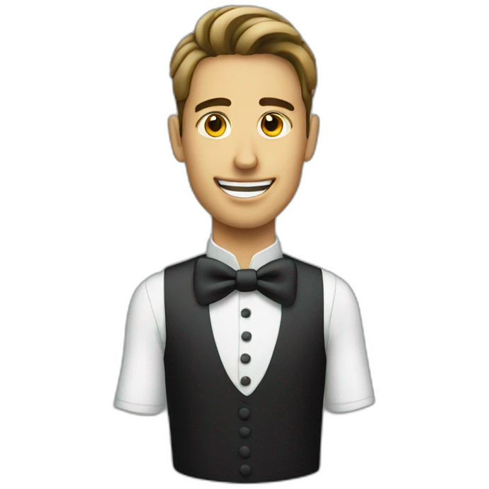 waiter take menu emoji