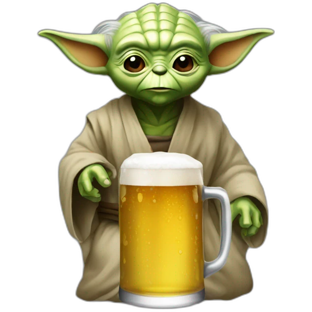 Yoda beer emoji