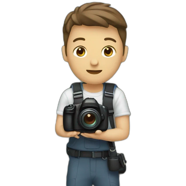 Personne qui photographie un train emoji