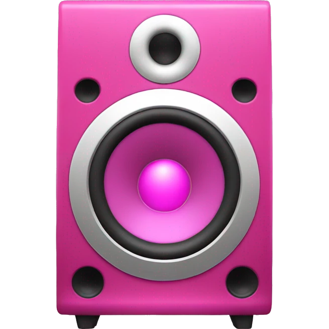 pink music speaker emoji