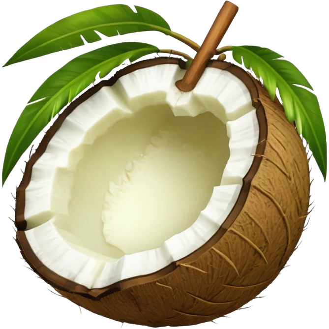 "Whole Green Tender Coconut" emoji