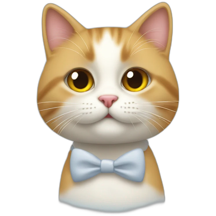 Un chat qui demande en mariage une chatte emoji