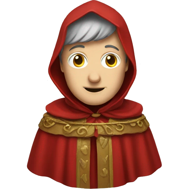 Petrarch in a red cloak emoji