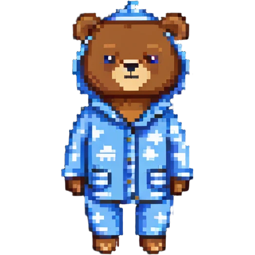 bear in pajamas emoji
