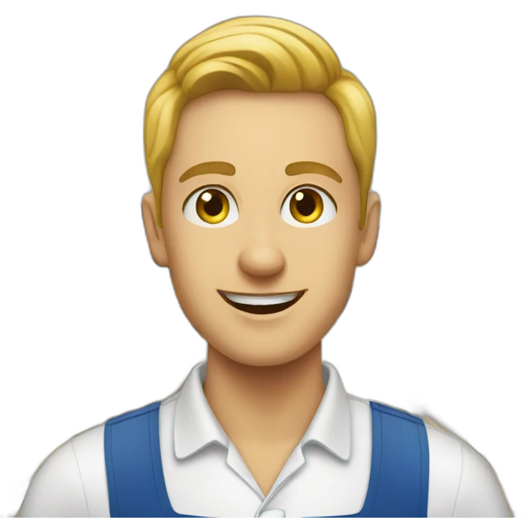 supermarket employee from edeka emoji