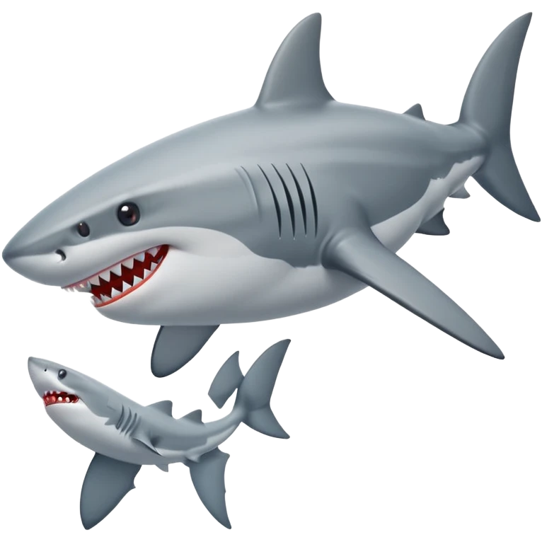 Shark with a nike shoes emoji