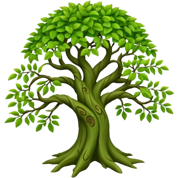 3d style proboscis tree emoji
