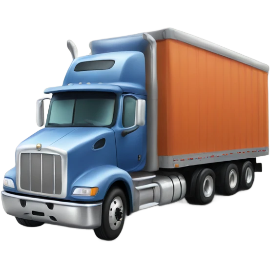 A semi truck emoji