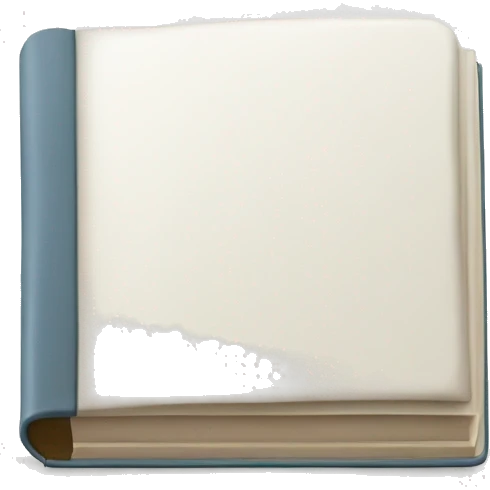 closed book, white cover emoji