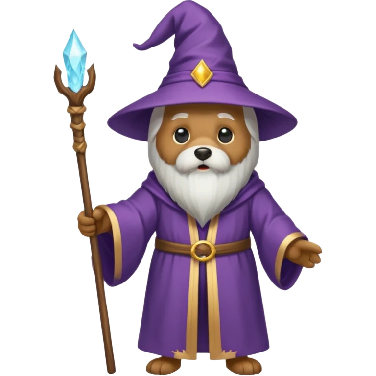 Dog wizard emoji