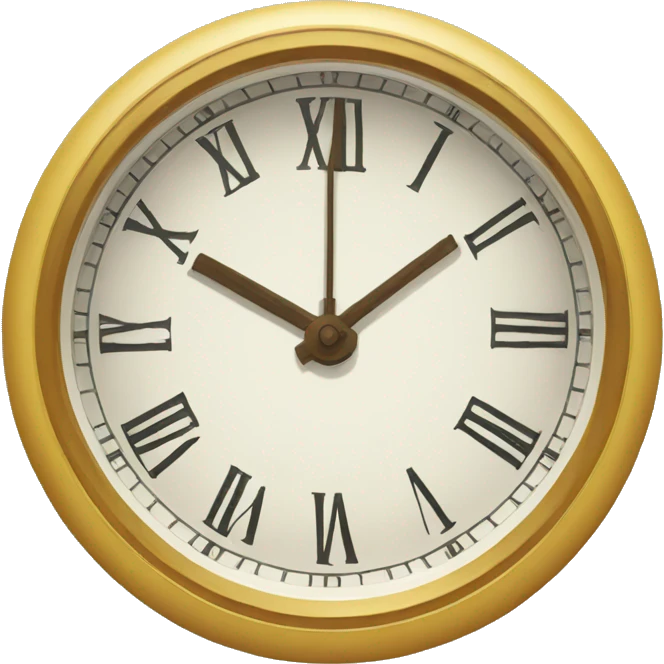 Reloj feliz emoji