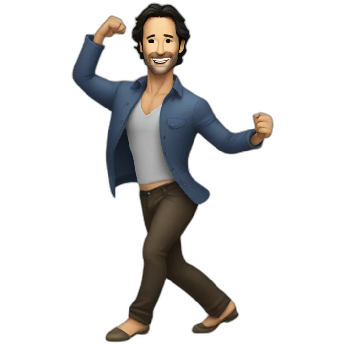 Rodrigo Santoro dancing emoji