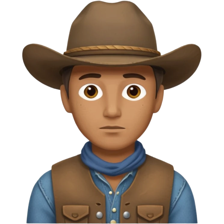 No hat cowboy emoji