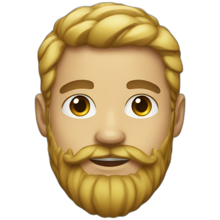 Athletic swimmer beard emoji