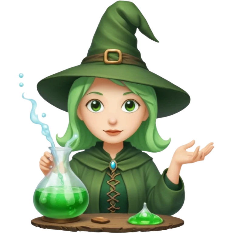 green witch cooking potion emoji