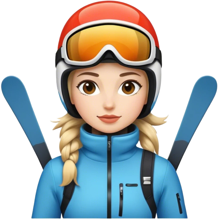 Woman skiing2 emoji