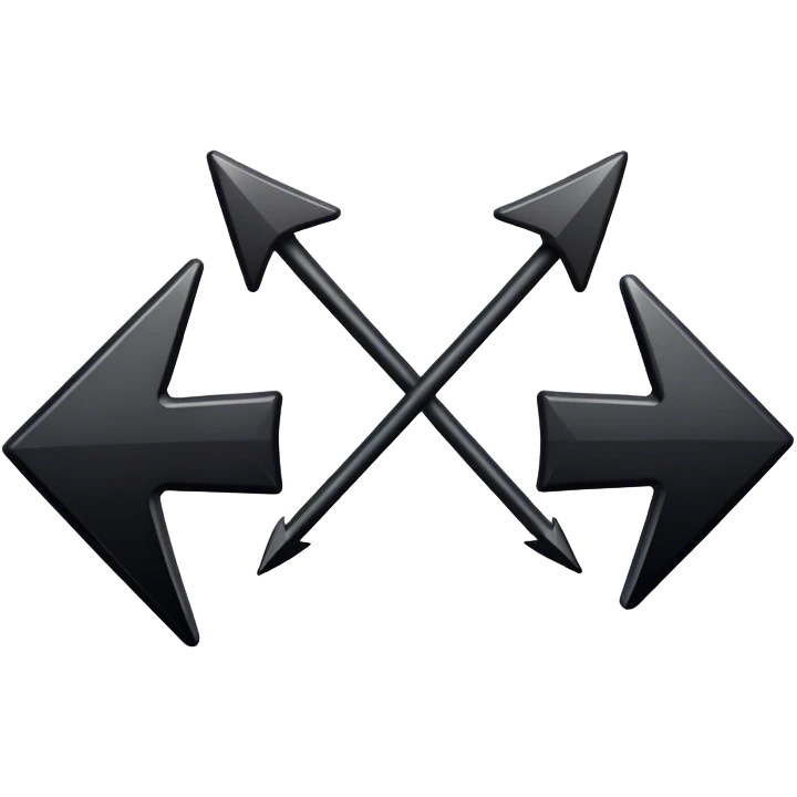 Two black arrows pointing same direction emoji