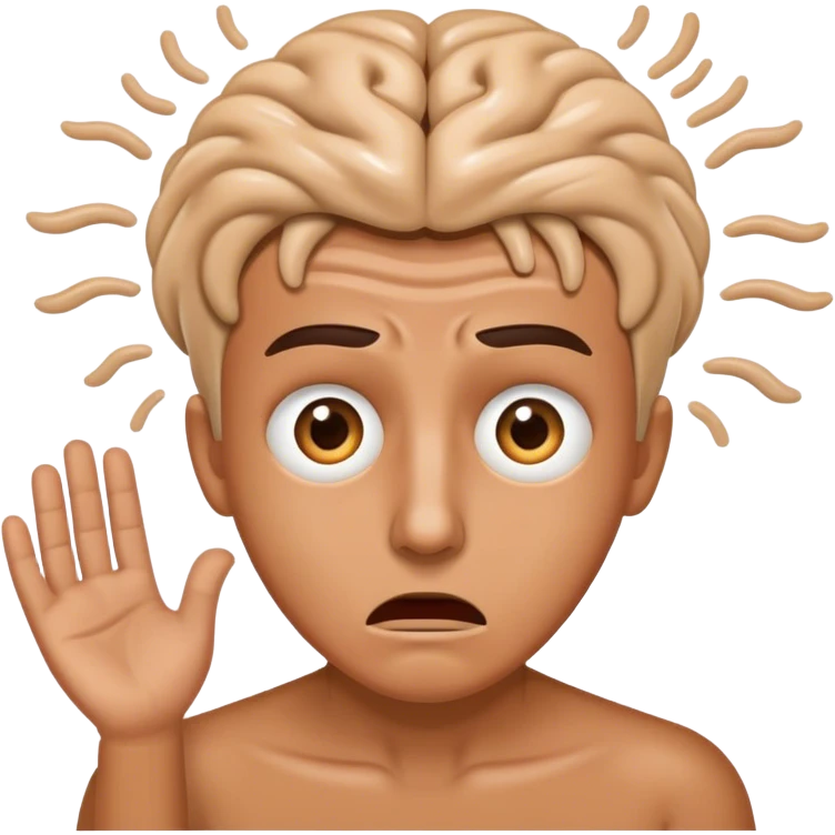 Scary brainwash emoji